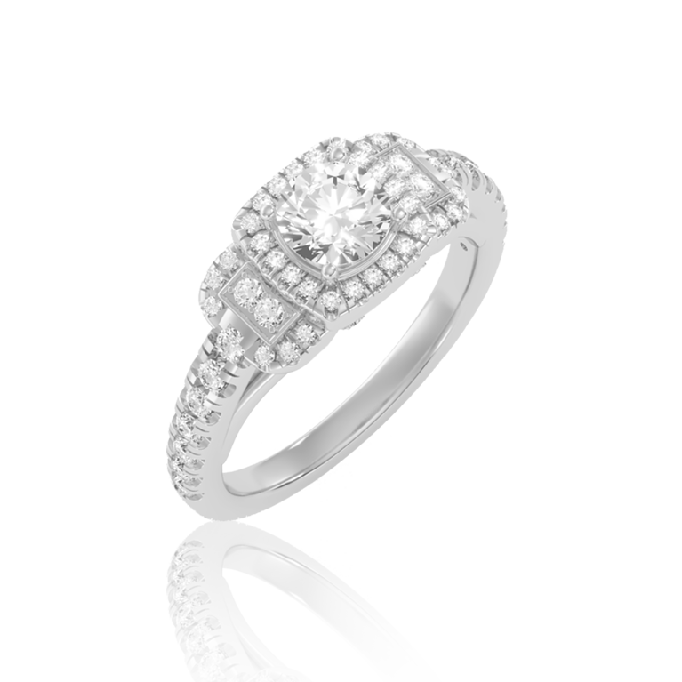 "Cosmopolitan Halo Glow" ( 1.25 Ct. Tw. )