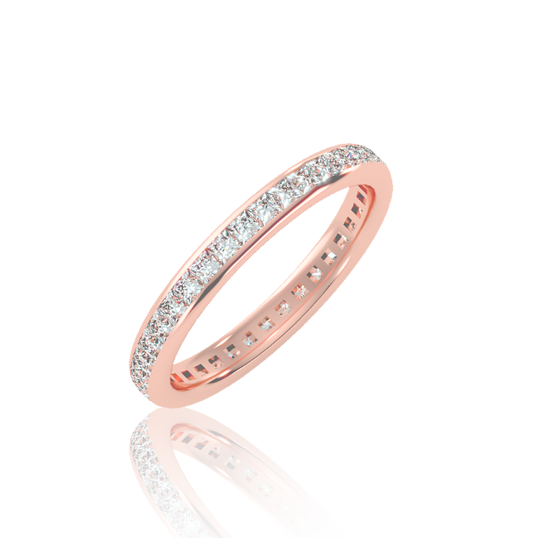 The Exquisite Eternity Band  in Yellow, Rose or White Gold