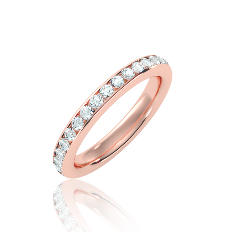 Allure Eternity Diamond Ring (1 to 5 Ct. Tw.) in Rose, Yellow, White Gold