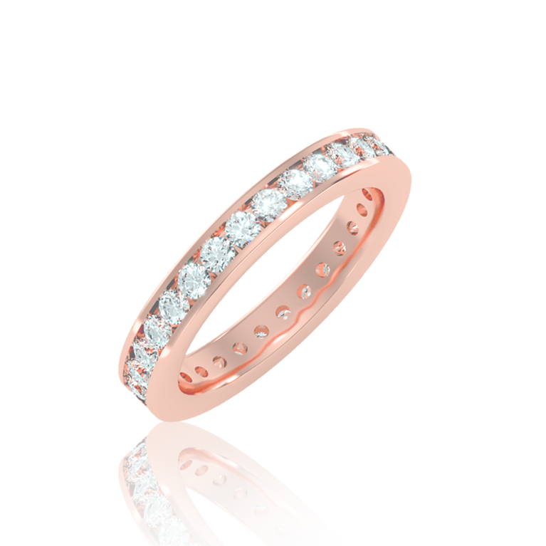 French Diamond Eternity Wedding Band