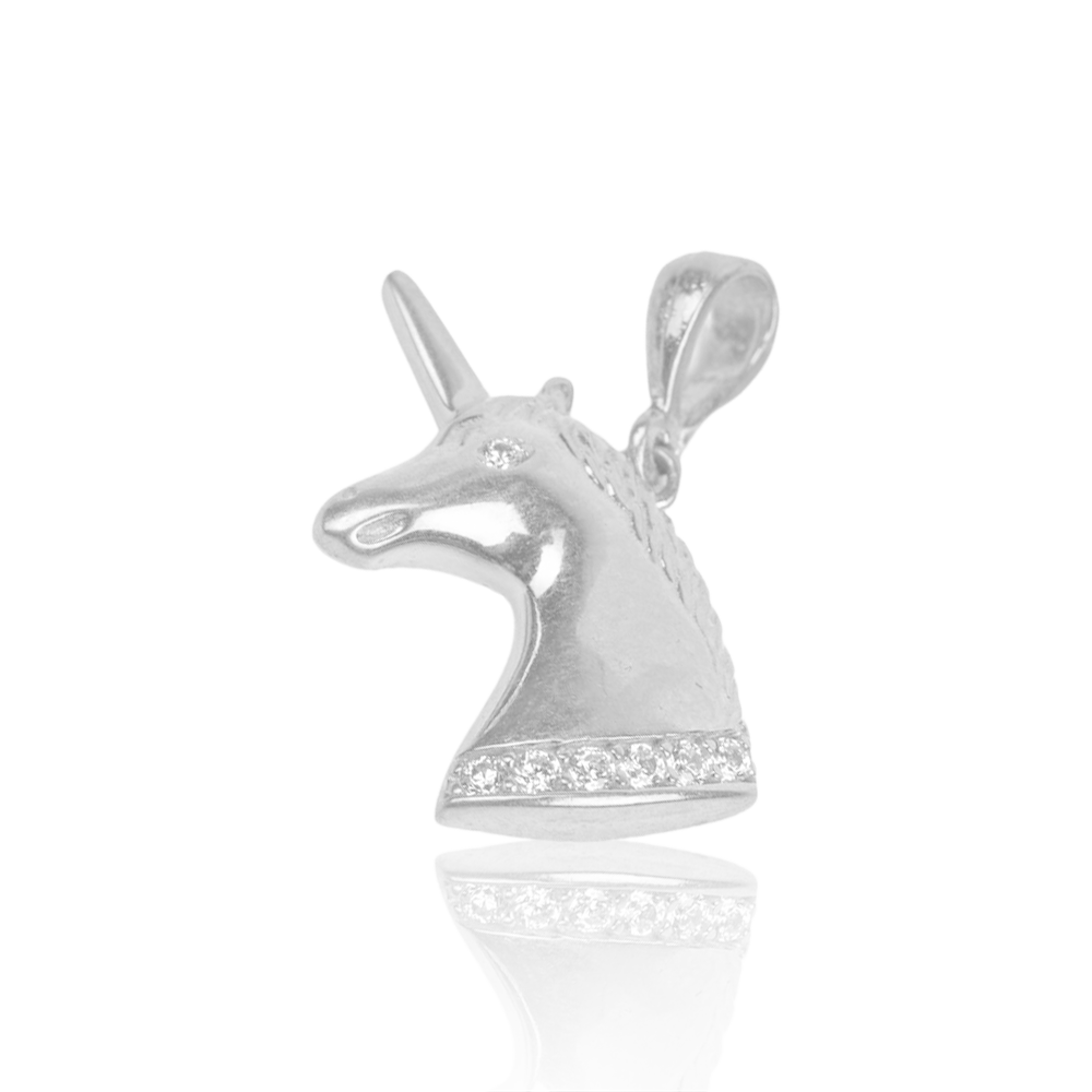 Unicorn In White 10k Gold