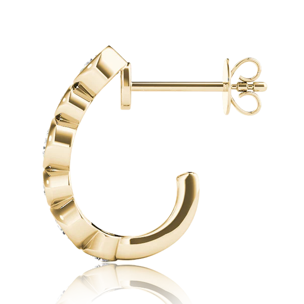 "Signature Bezel Brilliance Earrings"