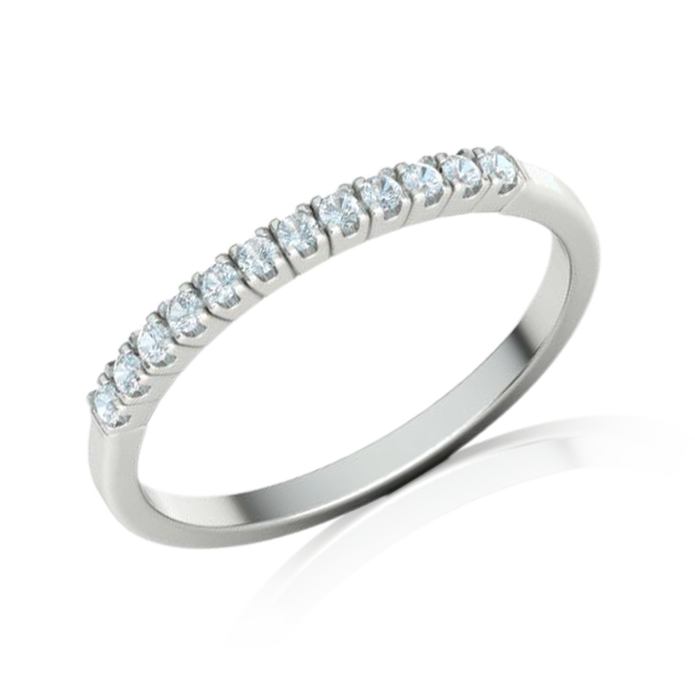 Stackable 12 Diamonds Eternity Band