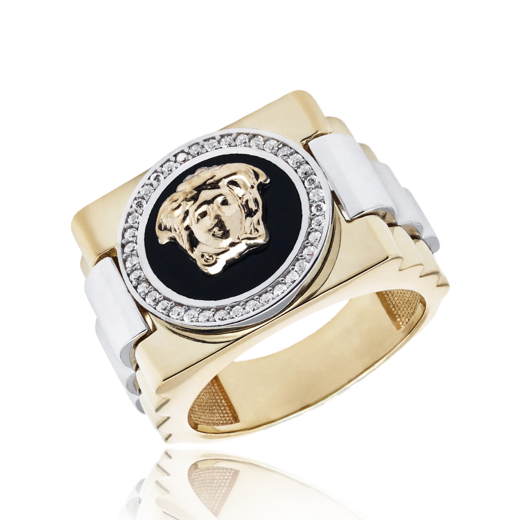 "Mejesty Medusa" Men's Gold Ring