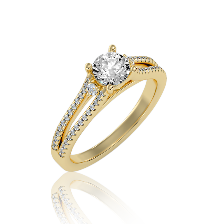 Timeless Charm Solitaire In Yellow Gold  (1.10 Ct. Tw. )