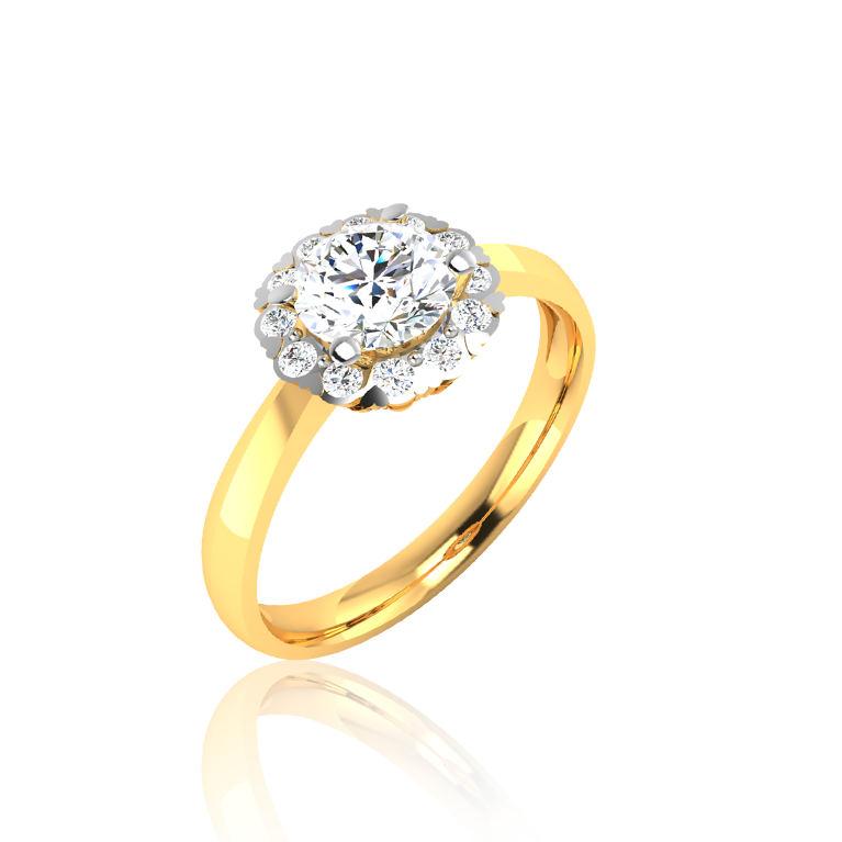 Glorious Brilliance Diamond Ring In Yellow Gold