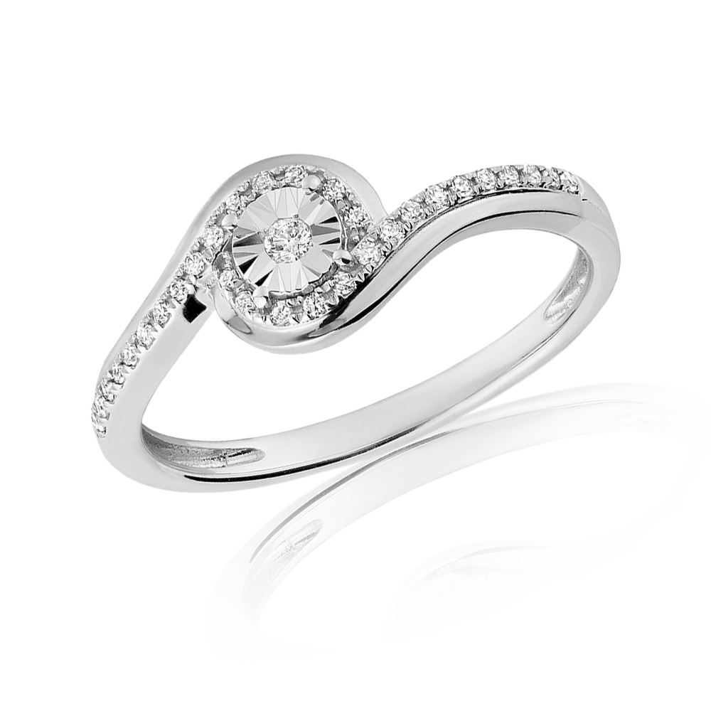 Illusion Twist Diamond Ring