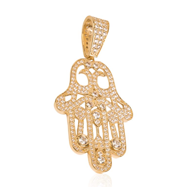 Stunning Hamsa In Yellow Gold