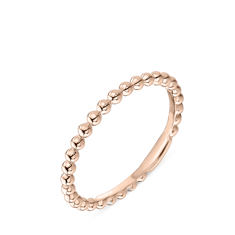 Rose Bead Stackable Ring