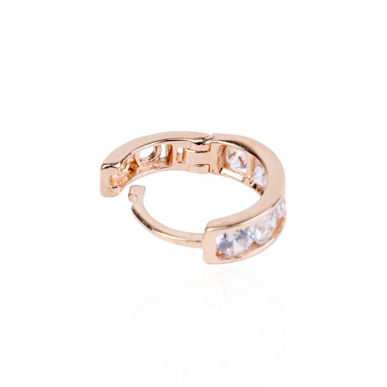 Rose Gold Huggie Earrings