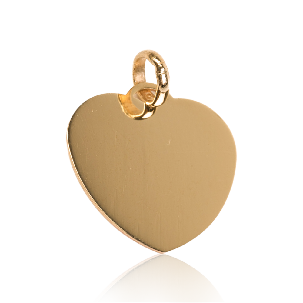 Gold Heart Personalized Plate