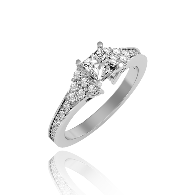 Luxury Brilliance Solitaire In White Gold ( 1Ct. Tw. )