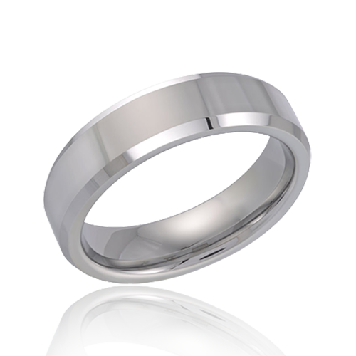 "Obsidian Horizon" Tungsten Men's Ring 6mm