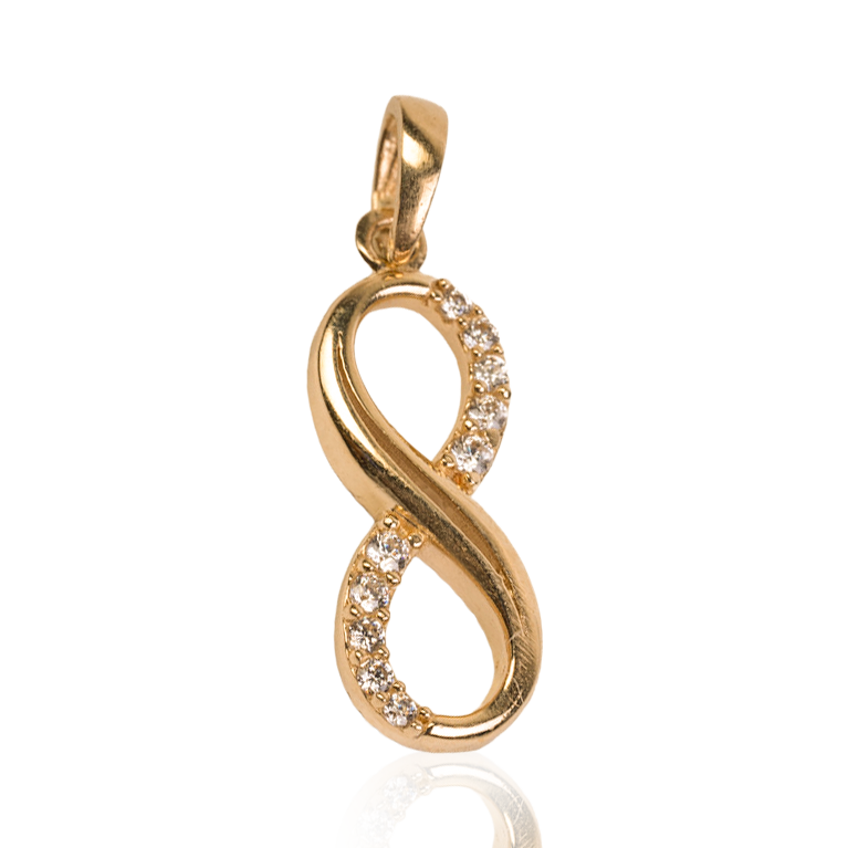 Infinity Pendant WIth Dazzling CZ