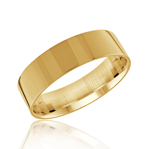 "Comfort Fit" Unisex Wedding Band 6mm