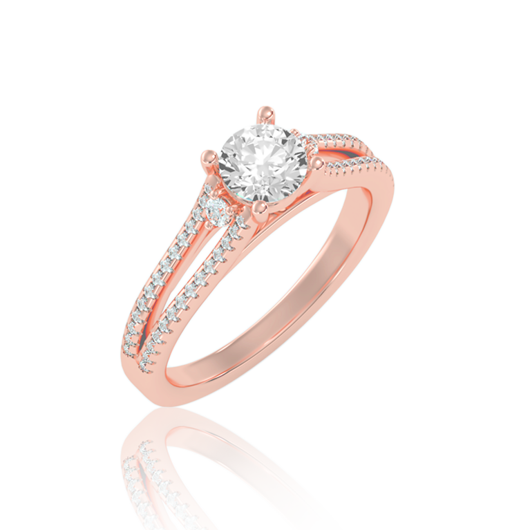 Timeless Charm Elegant Solitaire In Rose Gold ( 1.10 Ct. Tw. )