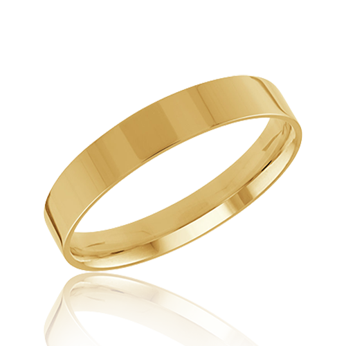 "Comfort Fit" Unisex Wedding Band 4mm