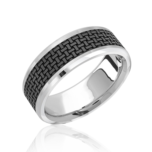 "Eclat Rapture" Men's Wedding Ring, 8mm