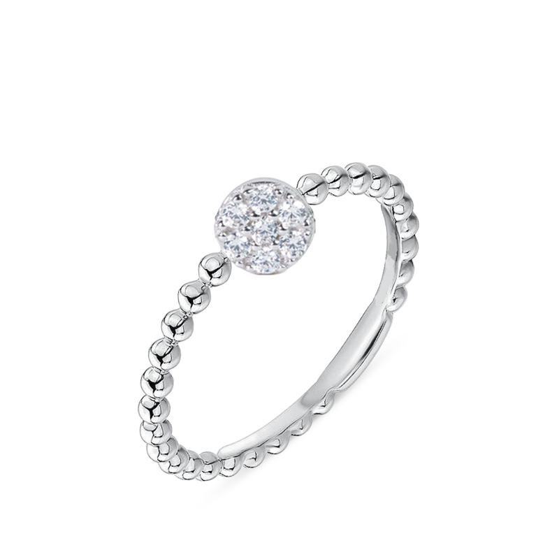 Stackable Cubic Zirconia Ring