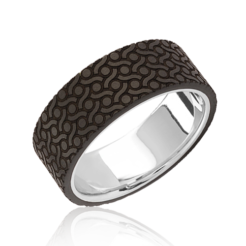 "Enchanté" Men's Wedding Ring, 7mm