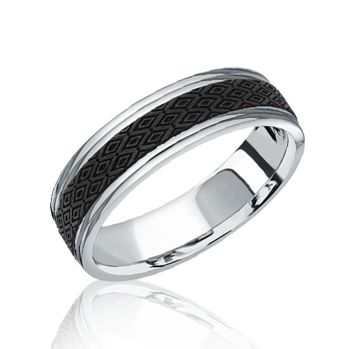 "Opulence" Men's Wedding Ring, 6mm