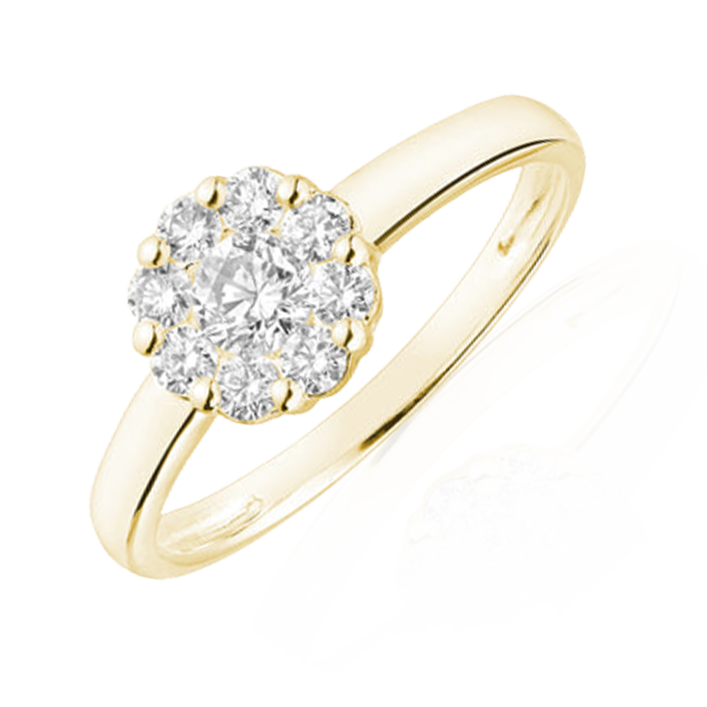 "Stellar" Cluster Mount Diamond Ring