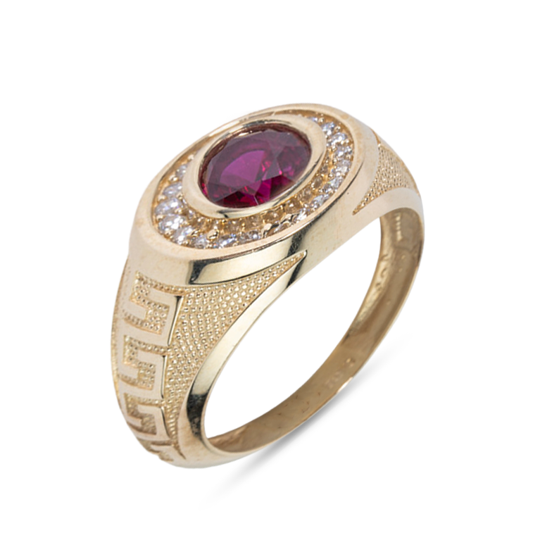 Oval Fashion Purple CZ ring