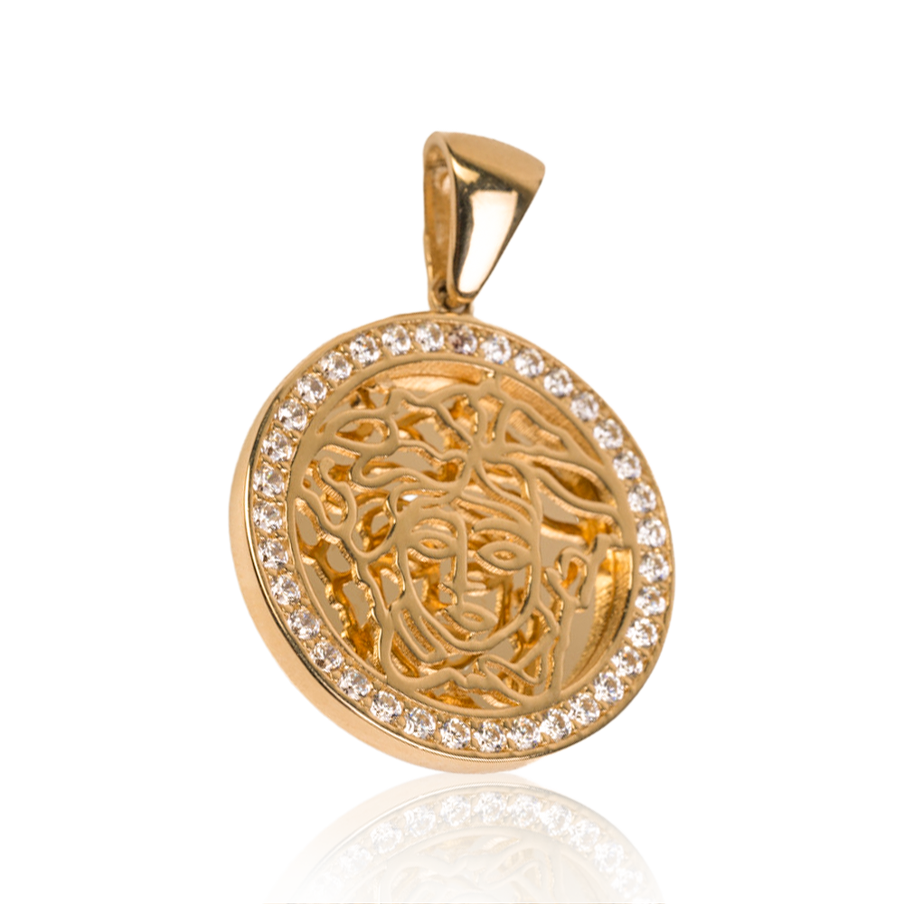 Inspired Medusa Gold Pendant