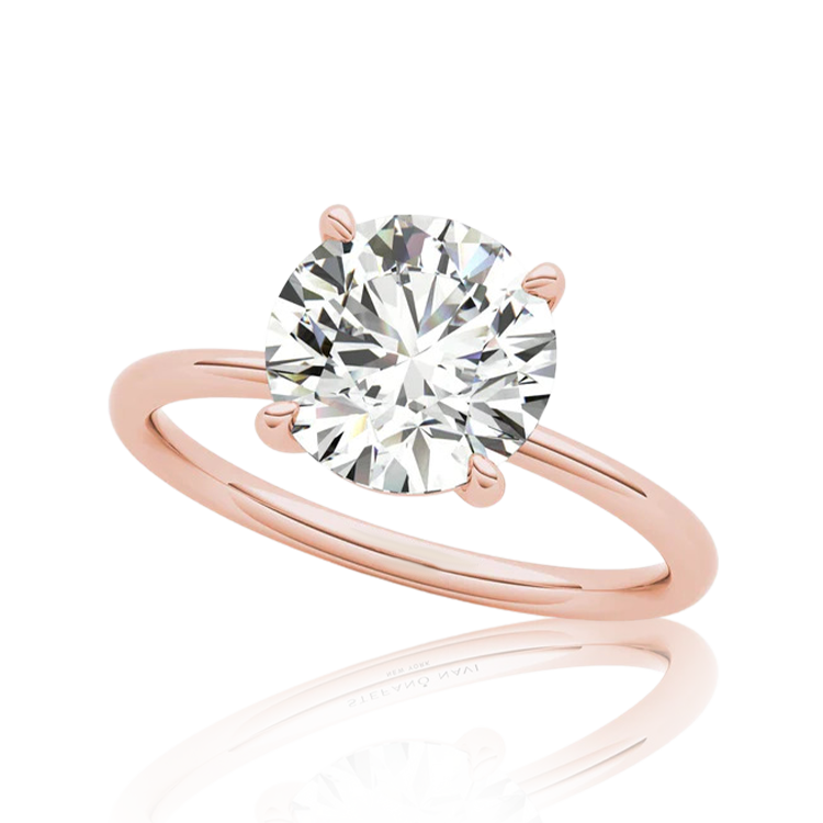"Diamond Paradise" 18k Rose Gold Engagement Ring