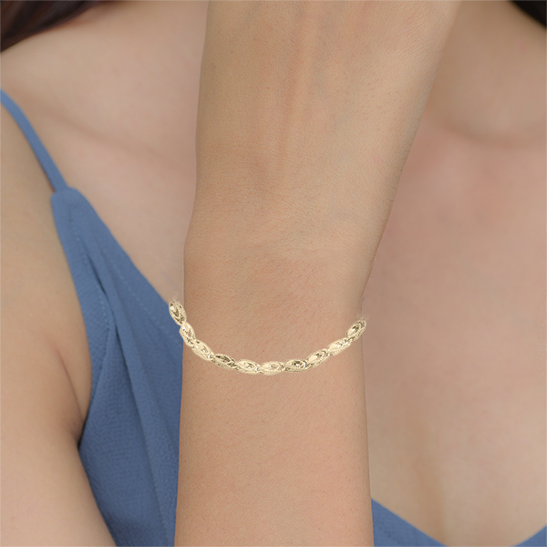 King Bracelet in Yellow Gold