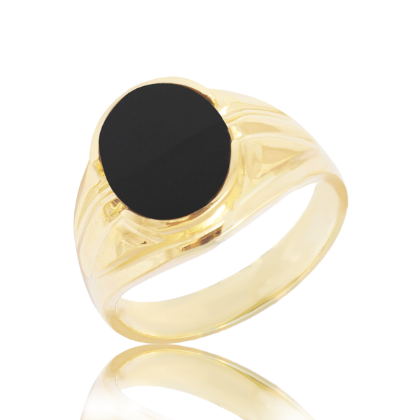 "Tiger Eye" Men's Gold Ring