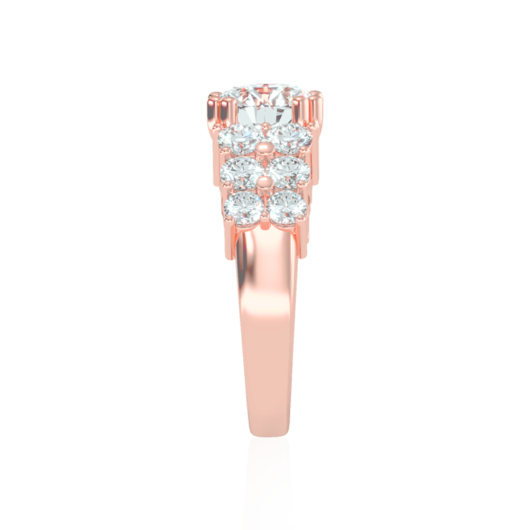 Dreamscape Lab Diamond Solitaire in Rose Gold ( 3 Ct. Tw. )