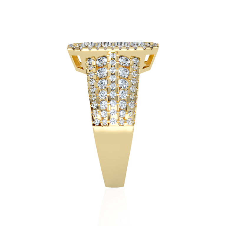 "The Groom" Diamond Ring In Yellow Gold