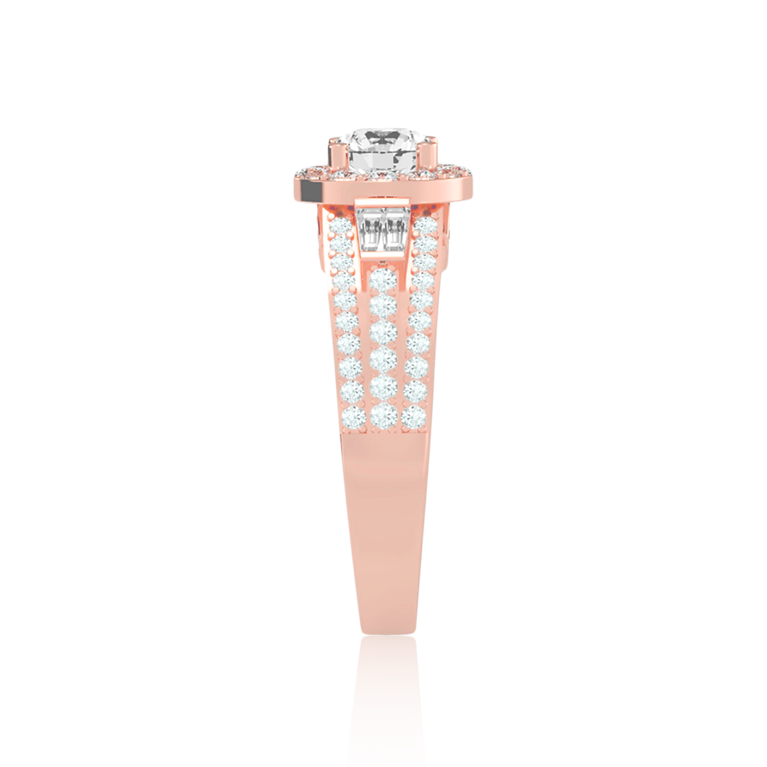 "The ELegance" Diamond Ring In Rose Gold