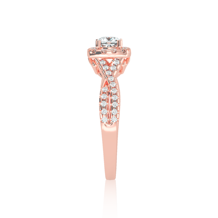 "Allure" Halo Diamond Solitaire