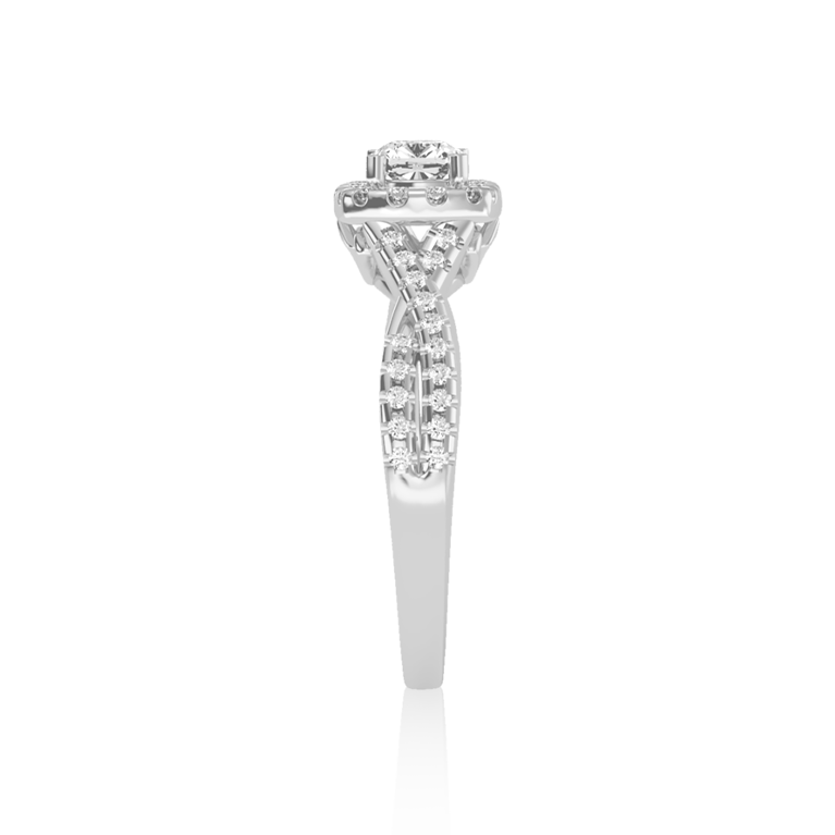 "Allure" Halo Diamond Solitaire