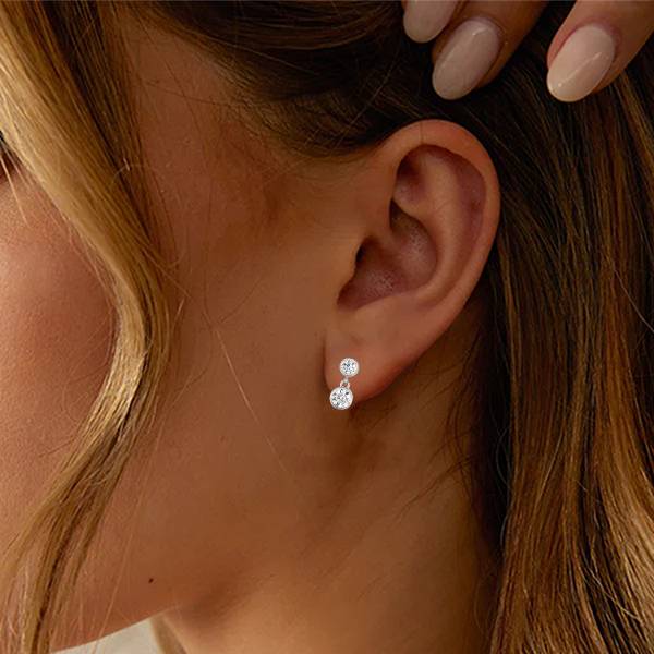 "Eternal Glamour" Twin Bezel Diamond Studs