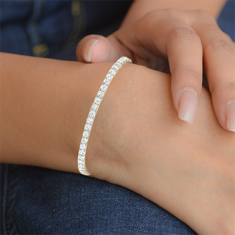 Lab-Grown Diamonds Tennis Bracelet in 14k White Gold (5ct. tw.)