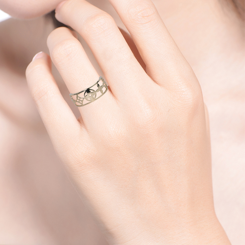 Monogram Modern Ring