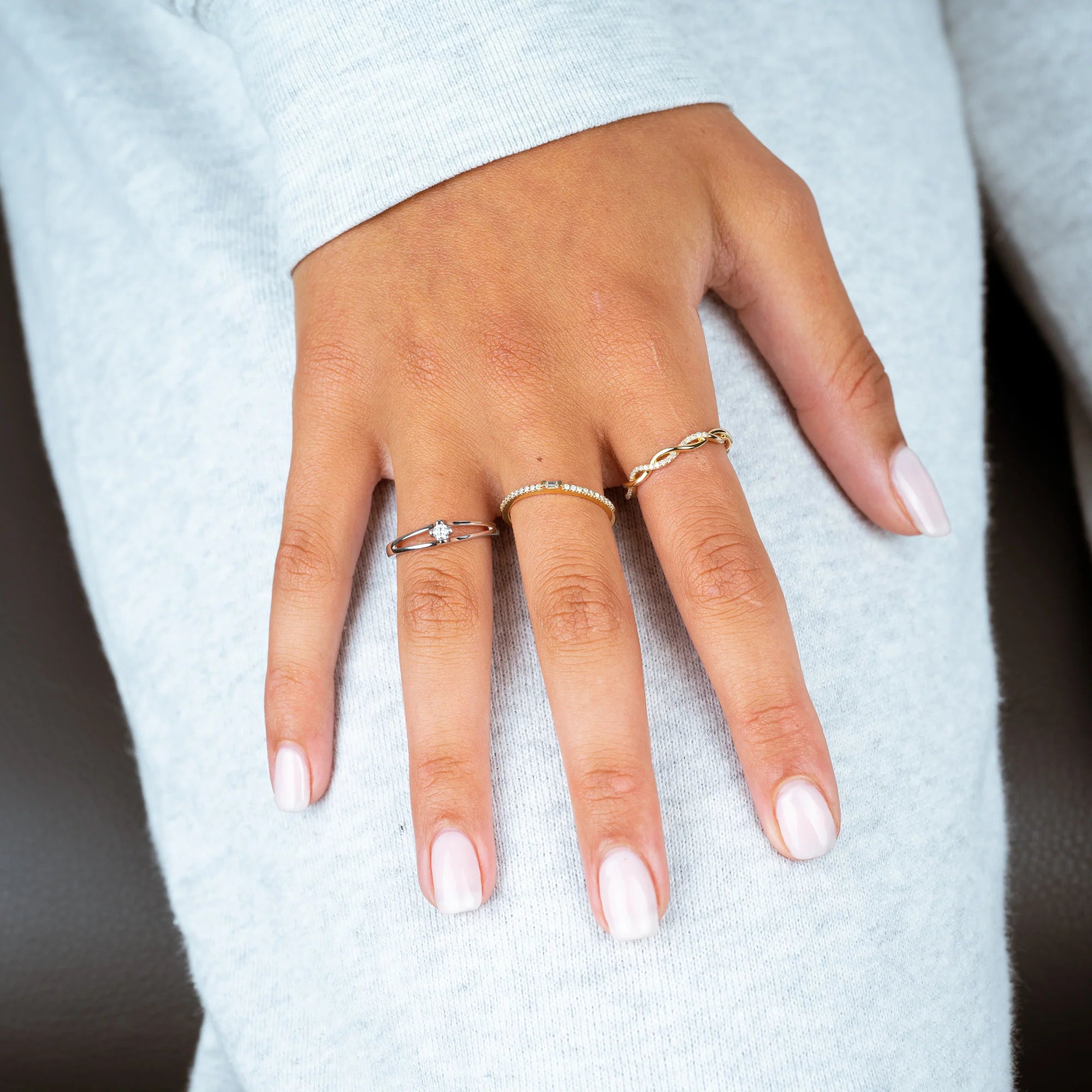 Baguette Diamond Ring In Rose Gold