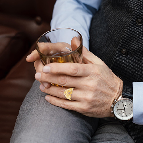 Classin Beauty Men's Gold Ring