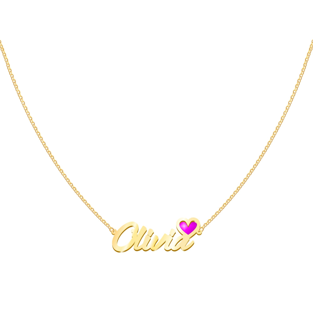 Personalized Heart Name Necklace