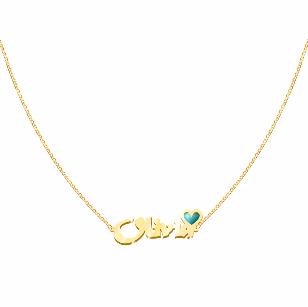 Personalized Heart Name Necklace