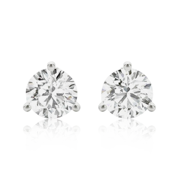 Natural Diamond Martini Stud Earrings ( From 0.20 to 1.50 Ct. Tw. )