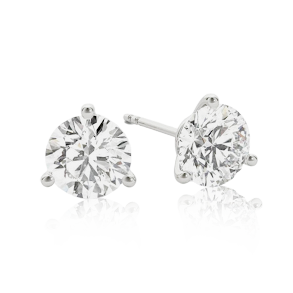 Natural Diamond Martini Stud Earrings ( From 0.20 to 1.50 Ct. Tw. )