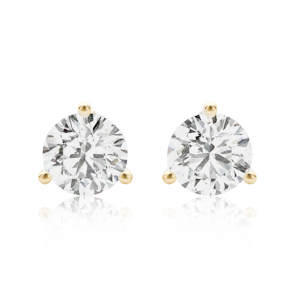 Natural Diamond Martini Stud Earrings ( From 0.20 to 1.50 Ct. Tw. )