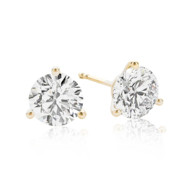 Natural Diamond Martini Stud Earrings ( From 0.20 to 1.50 Ct. Tw. )