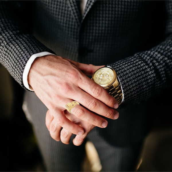 "Hit the road in style" Men's Gold ring