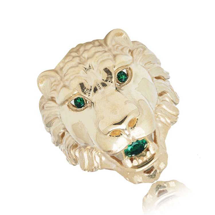 "Opulent Allure" Men's Gold Ring