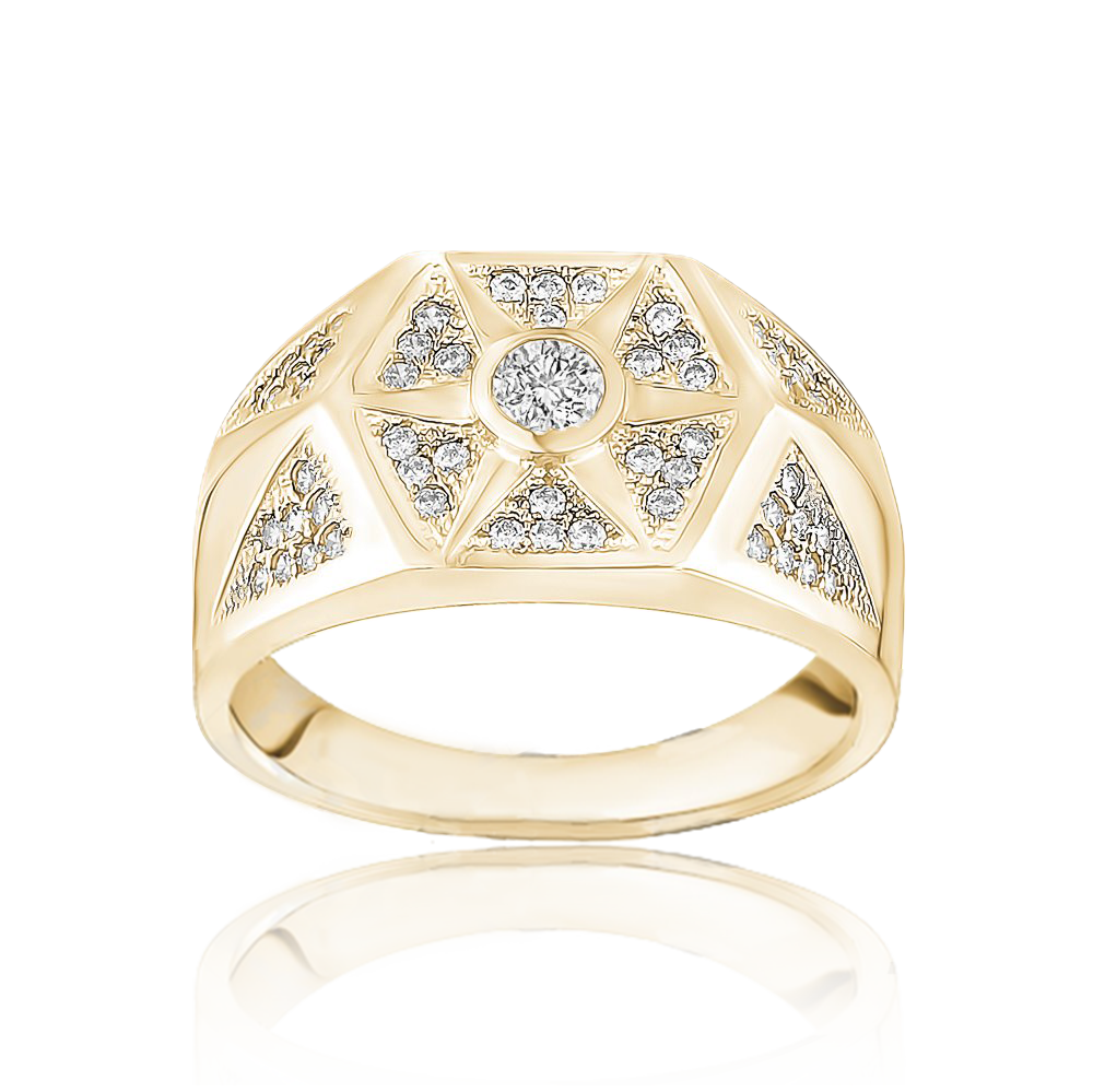 Vebrant Men Gold Ring